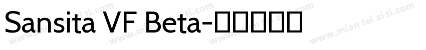 Sansita VF Beta字体转换